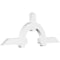 Ekena Millwork Ericson Architectural Grade PVC Gable Bracket, 84"W x 31 1/2"H x 4"D x 6"F, 9/12 Pitch GBP084X32X0406ERI00 - alternate 1
